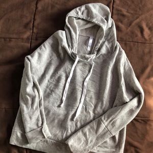 hoodie with soft mesh back